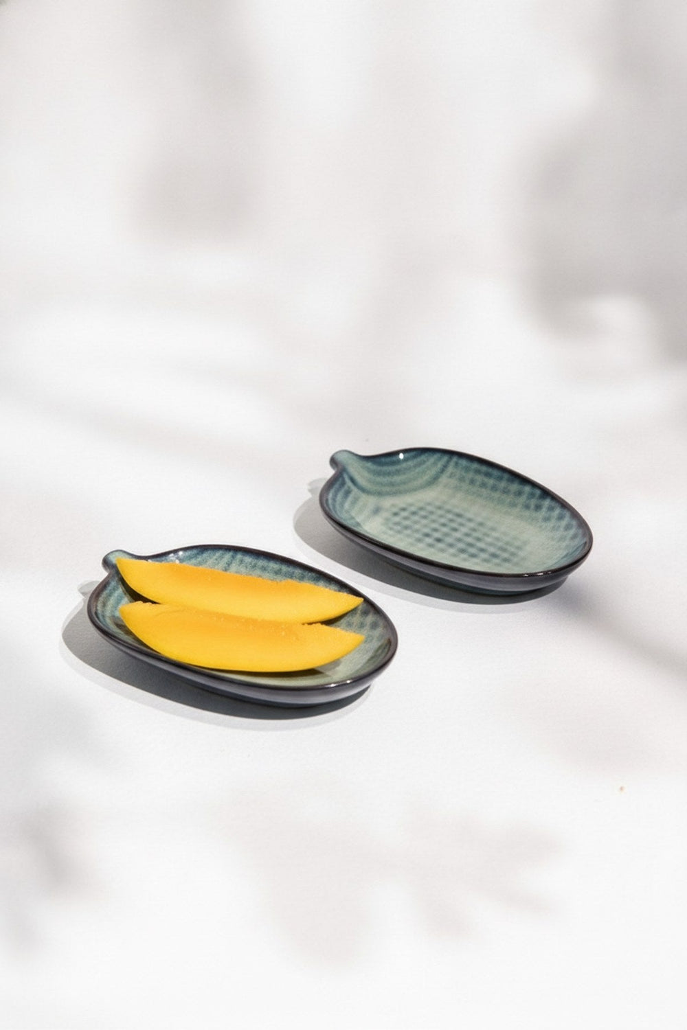 SNACK PLATES Mango Ceramic Snack Plate (Set Of 2)