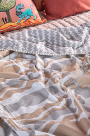 MANSARA  PRINT & PATTERN DOHAR BEIGE GREY