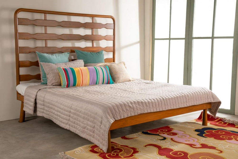 BEDS Marina Spindle Teak Wood Bed