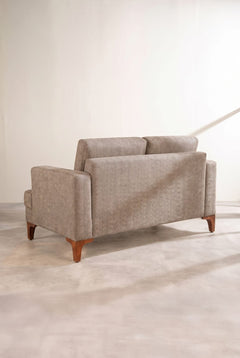 Upholstered Bundle Marina Sofa in Herringbone Saturn Sand Fabric