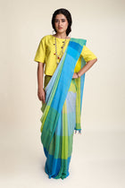 Matsya Handloom Saree (Tile Blues)
