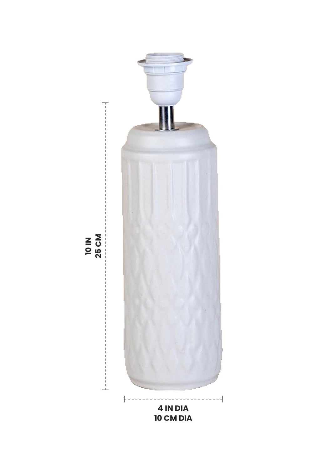 TABLE LAMPS Karah Ceramic Table Lamp (Matt White)