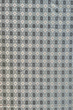 SWATCHES Maya Circle Tile Smoke Blue Printed Fabric Swatch