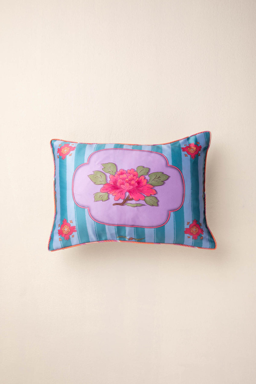 PRINT & PATTERN CUSHIONS Melaka Peony Sweet Lilac Cushion Cover (36 X 51 Cm)