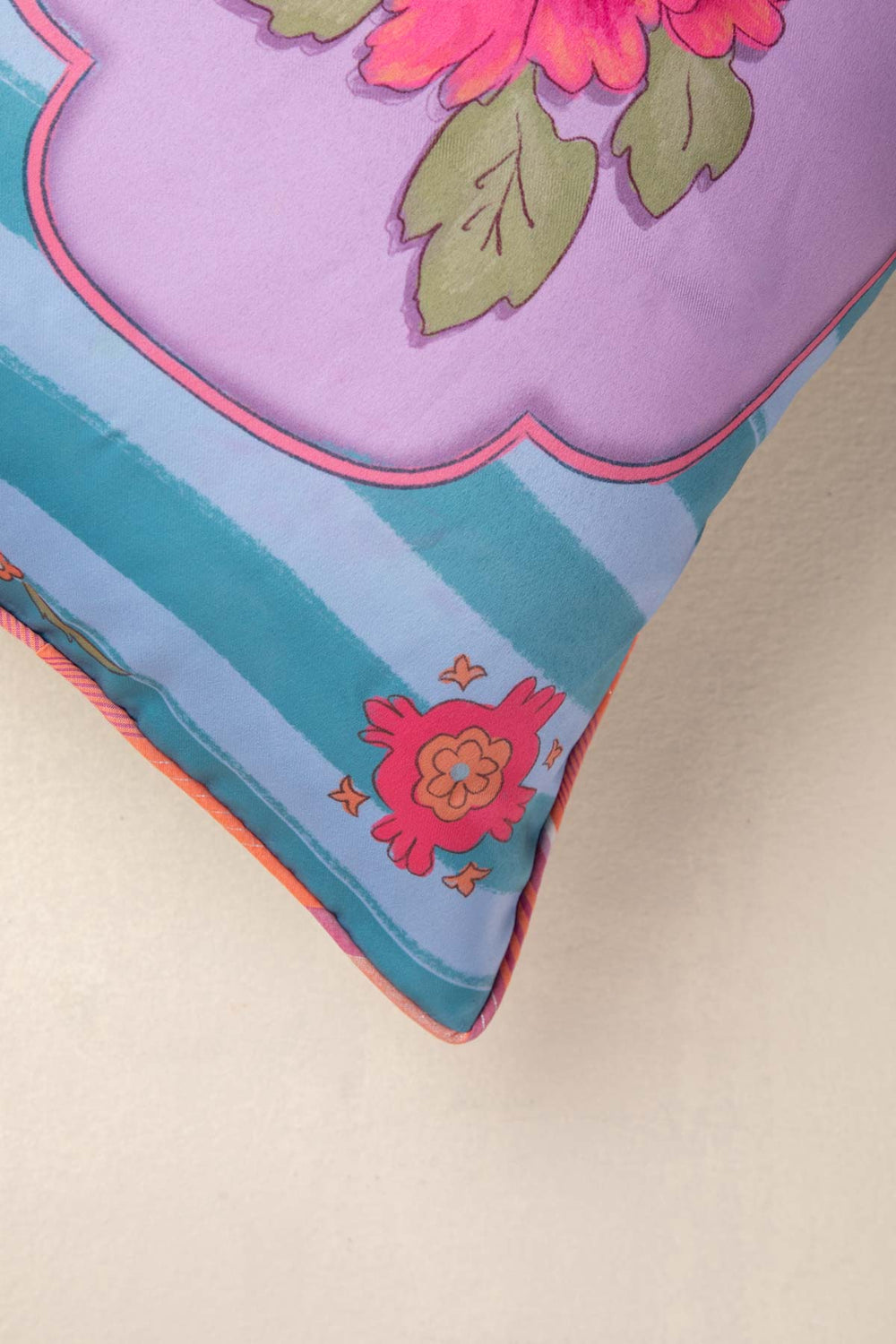 PRINT & PATTERN CUSHIONS Melaka Peony Sweet Lilac Cushion Cover (36 X 51 Cm)