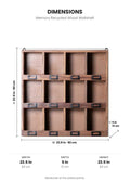 BOOKSHELVES Memory Recycled Wood Wallshelf