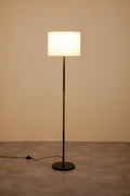 Lighting Bundle Midnight Slim Floor Lamp with Rorschach Drum Lampshade (Emerald Green)