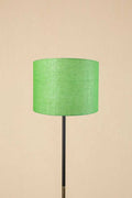 Lighting Bundle Midnight Slim Floor Lamp with Solid Drum Lampshade (Fresh Green)