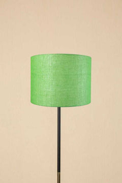 Lighting Bundle Midnight Slim Floor Lamp with Solid Drum Lampshade (Fresh Green)