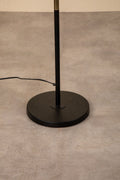 Lighting Bundle Midnight Slim Floor Lamp with Tamara Taper Lampshade (Neutral And Olive)