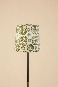 Lighting Bundle Midnight Slim Floor Lamp with Tamara Taper Lampshade (Neutral And Olive)