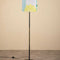 Midnight Slim Floor Lamp with Tulukka Stripes Drum Lampshade (Blue And Green)