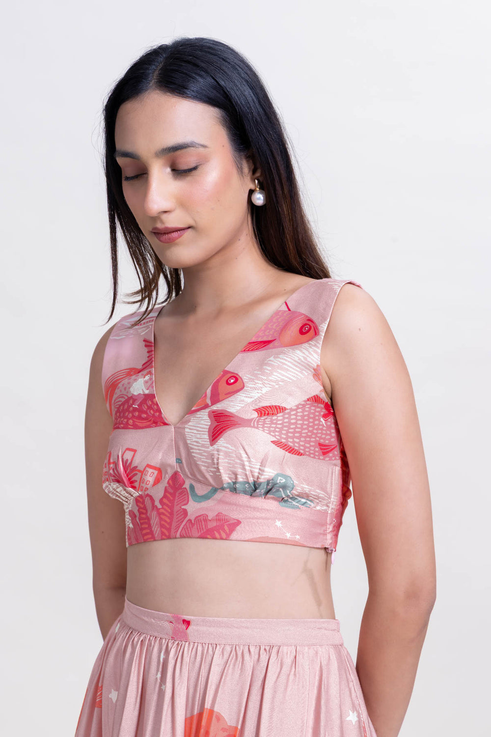 TOPS Mindscape Bralette Top (Peach Haze)