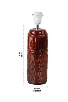 TABLE LAMPS Karah Ceramic Table Lamp (Mineral Red)