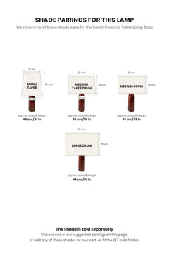 TABLE LAMPS Karah Ceramic Table Lamp (Mineral Red)