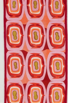 TABLE RUNNERS Landfall Ogee Mineral Red Table Runner