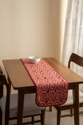 TABLE RUNNERS Landfall Ogee Mineral Red Table Runner