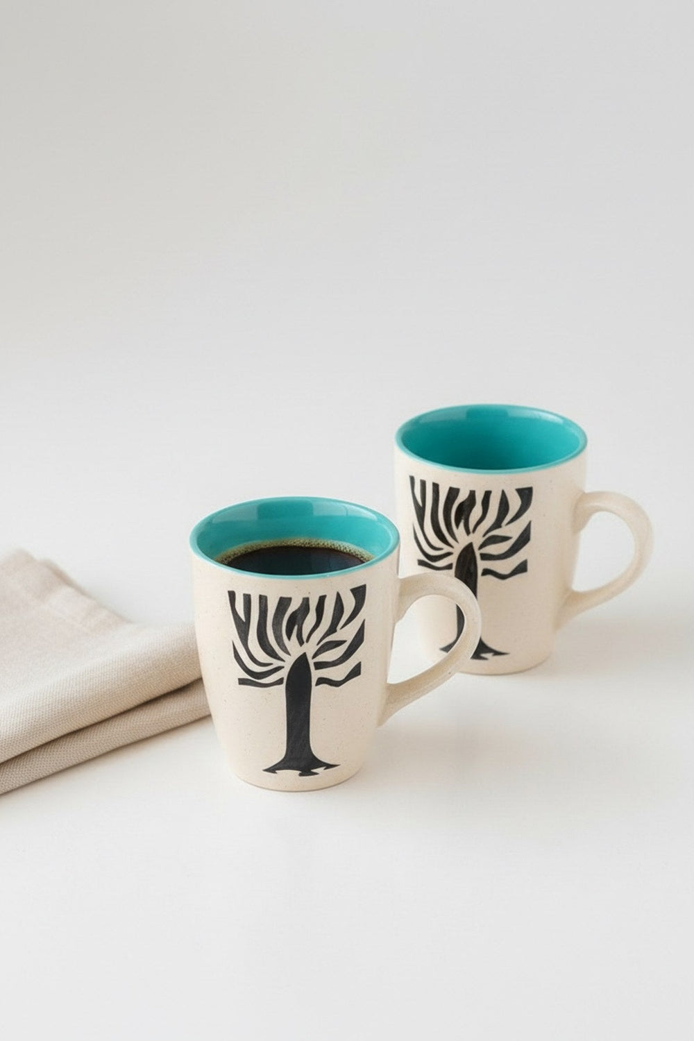 MUGS & CUPS Freedom Tree Ceramic Coffee Mug (Set Of 2)