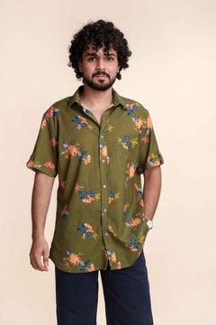 Mirror Garden Resort Shirt (Moss Green)