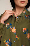 TOPS Mirror Garden Melaka Tunic (Moss Green)