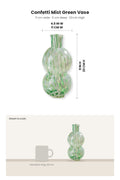 FLOWER VASES Confetti Mist Green Vase