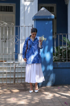 TOPS Stripes Of Kachnar Easy Shirt (Mood Indigo)