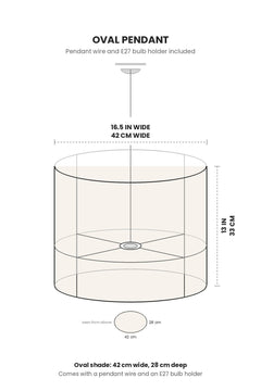 PENDANT LAMPS Face To Face Oval Pendant Lamp (Multi Muted)