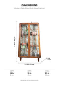 CABINETS Mystery Teak Wood And Glass Cabinet