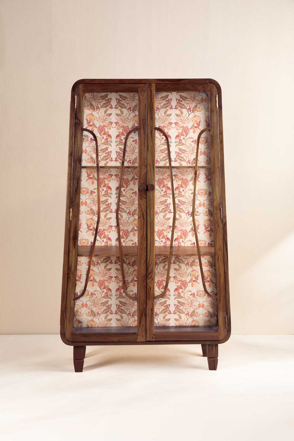 CABINETS Mystery Teak Wood And Glass Cabinet