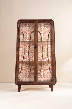 CABINETS Mystery Teak Wood And Glass Cabinet