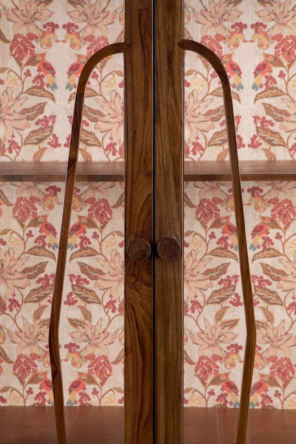 CABINETS Mystery Teak Wood And Glass Cabinet