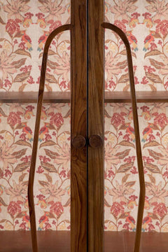 CABINETS Mystery Teak Wood And Glass Cabinet
