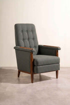 Nabu Accent Chair in Code Shadow Plum Green Fabric