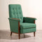 Nabu Accent Chair in Herringbone Astral Green Fabric