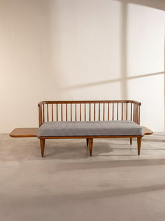 Upholstered Bundle Nara Sofa in Nilgiri Black & White Fabric