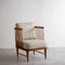 Nara Accent Chair in Raffia Ecru Fabric