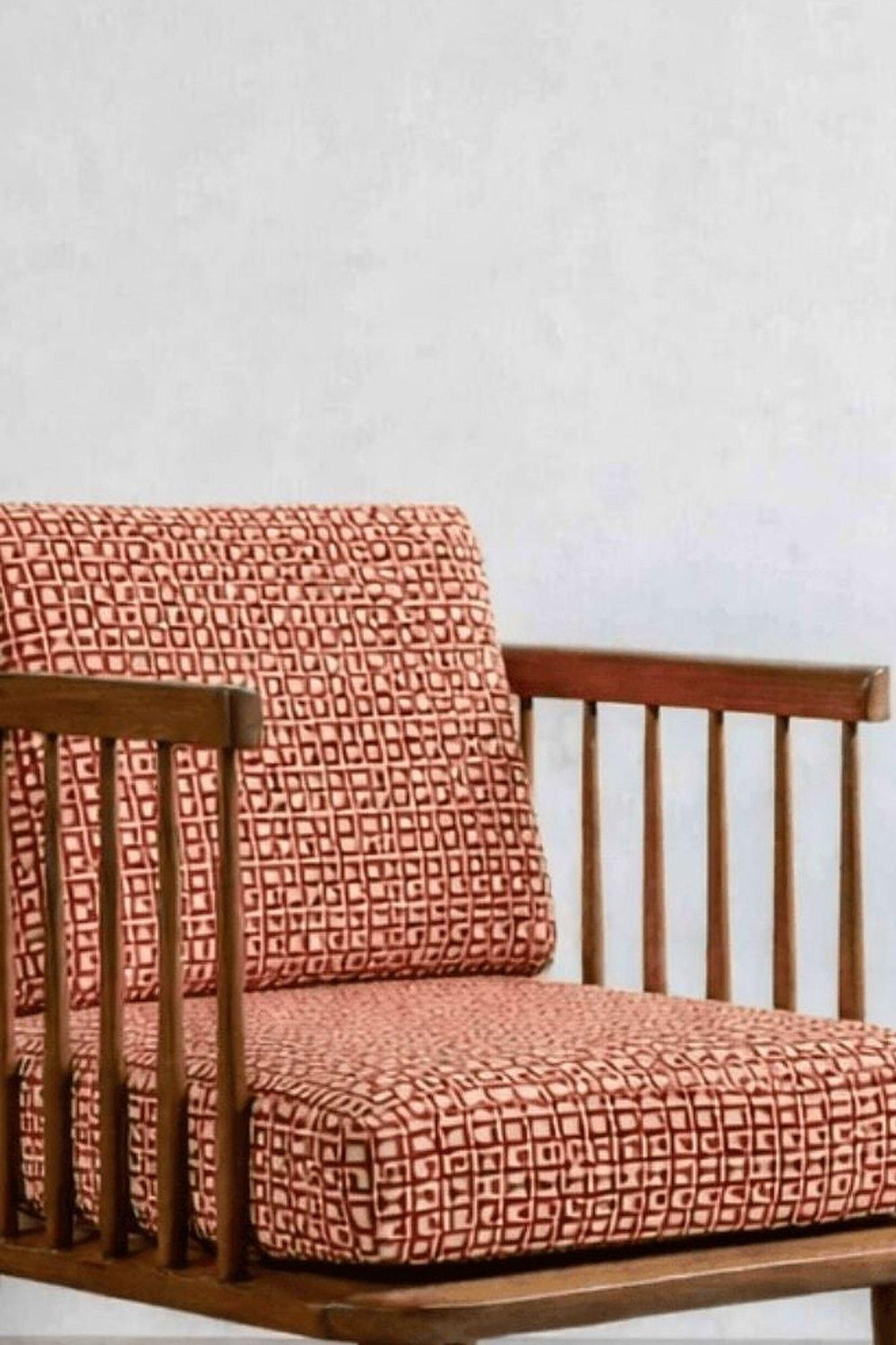Upholstered Bundle Nara Accent Chair in Ooty Geo Fabric