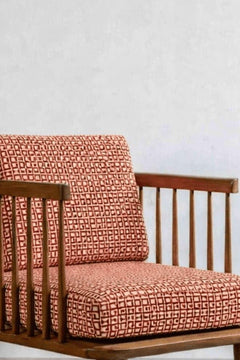 Upholstered Bundle Nara Accent Chair in Ooty Geo Fabric