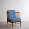Nara Accent Chair in Solid Twisted Water Blue Fabric