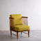 Nara Accent Chair in Solid Twisted Mustard Fabric
