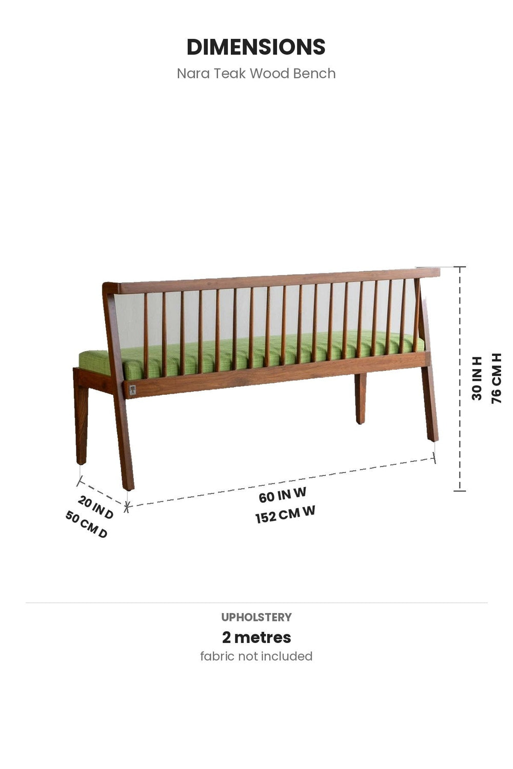 BENCHES Nara Teak Wood Bench