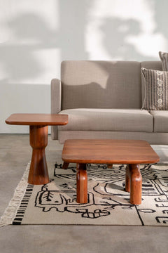 Senhur Acacia Wood Nested Coffee Table Set