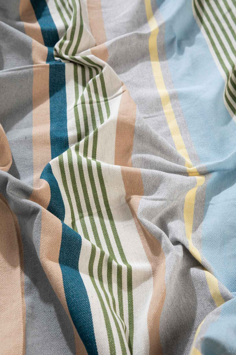 SWATCHES Neu Happy Striper Tropical Green Patterned Upholstery Fabric Swatch
