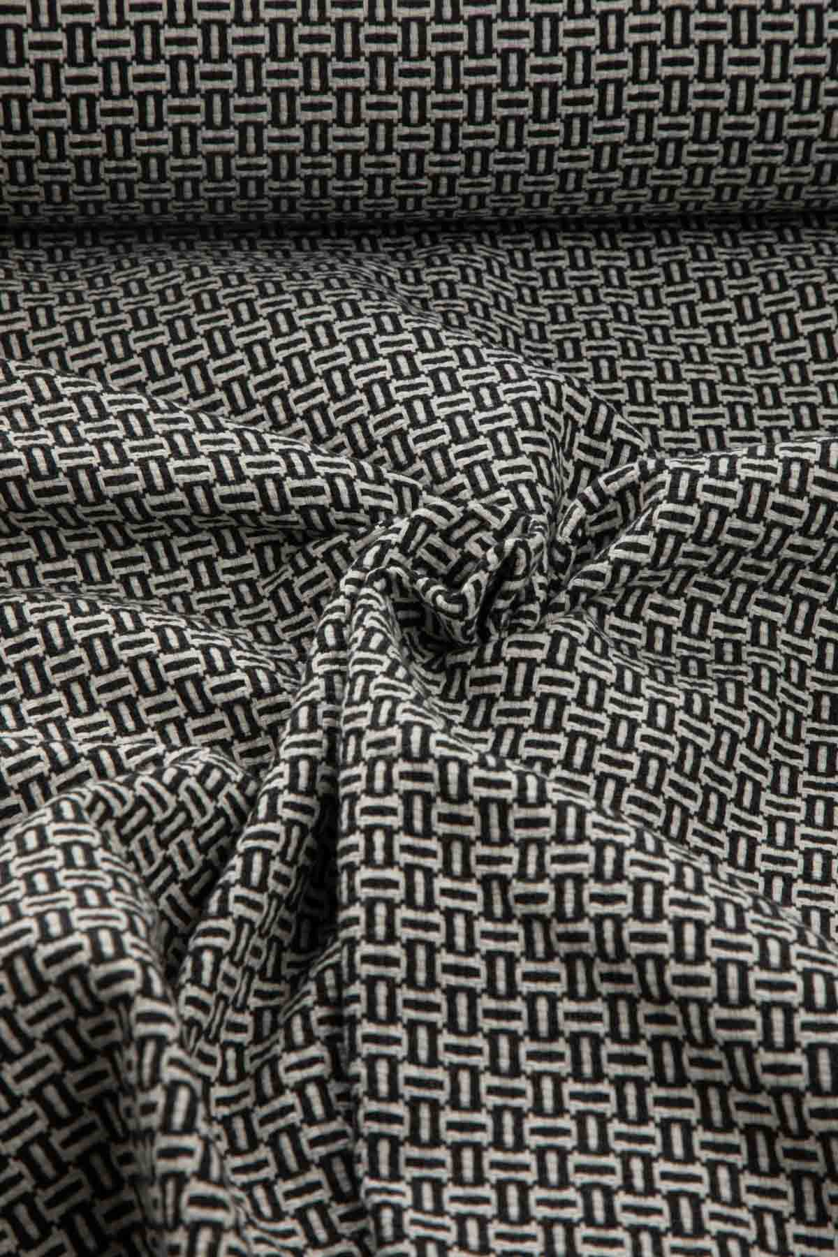 SWATCHES Nilgiri Black Solid Upholstery Fabric Swatch