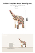FIGURINES Nomad Trumpeter Mango Wood Figurine