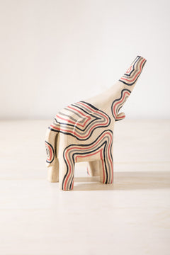 FIGURINES Nomad Trumpeter Mango Wood Figurine (Washed White)