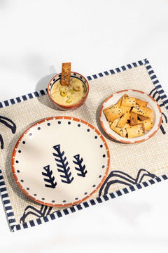 TABLE MATS Nu Palms Beige Table Mat (Set Of 4)