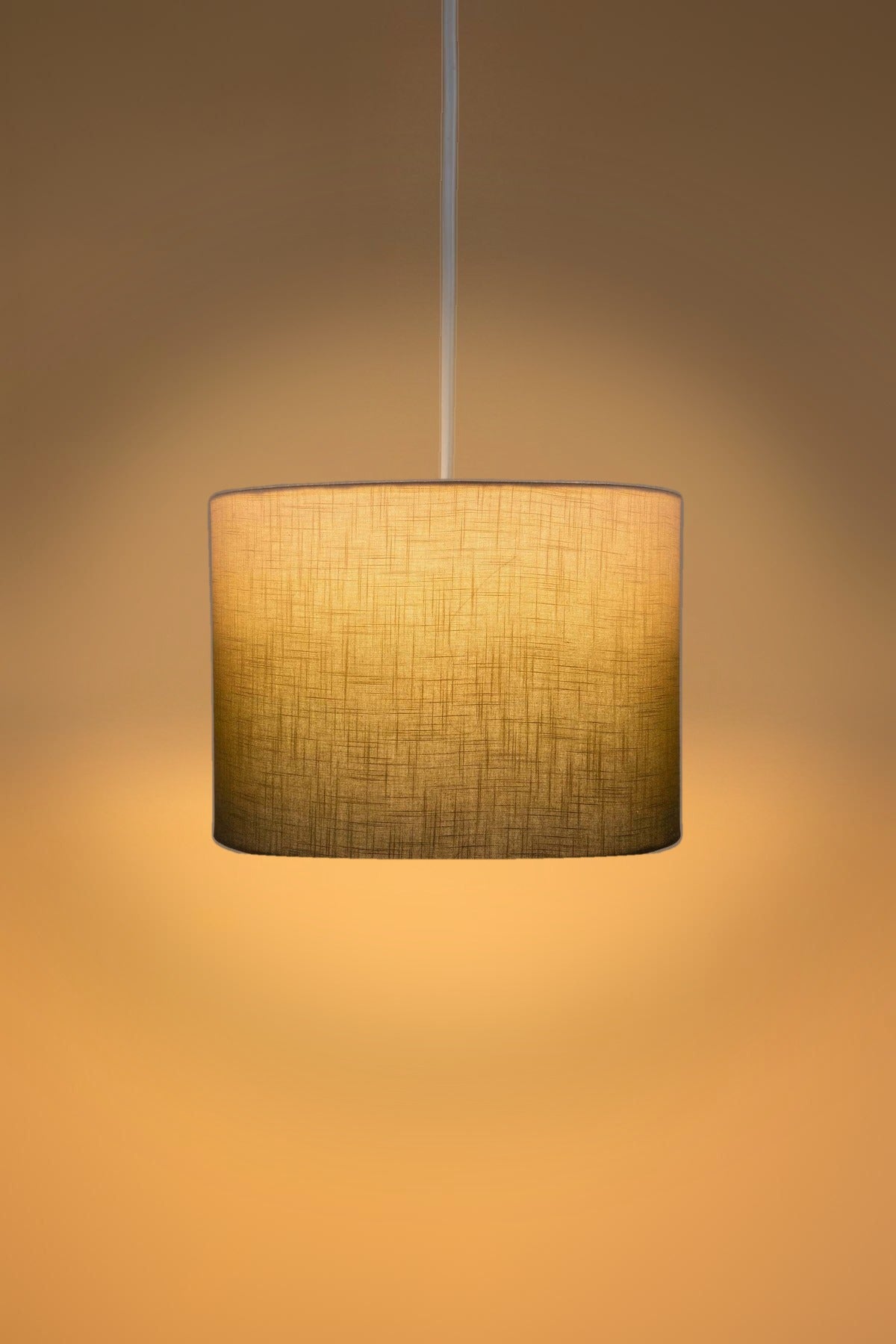 PENDANT LAMPS Akshaya Large Drum Pendant (Olive Green)