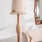 Orbit Floor Lamp with Temple Palms Ruffle Taper