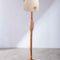 Orbit Floor Lamp with Temple Palms Drum Lampshade (Grey)